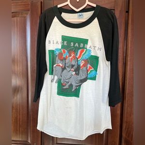 Rare Vintage Black Sabbath raglan